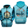 Wander Bear Blue Camping 3D T-shirt/Pullover/hoodie/zip hoodie