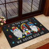 In This House We Never Give Up Autism Awareness Doormat Gnome Doormat Autism Home Decor Autism Awareness Gift Idea HT