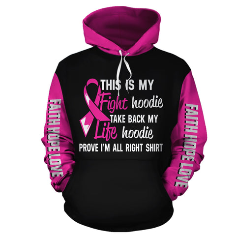 This Is My Fight Hoodie, Women Hoodie Breast Cancer