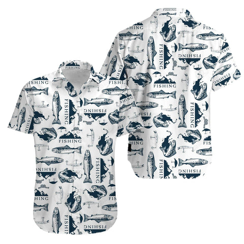 Trout fish lure pattern Fishing Hawaii Shirt