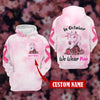 Unicorn Breast Cancer In October We wear pink Hoodie 3D Custom TTM