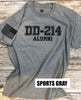 Military Veteran DD-214 Alumni T-shirt, Army Marines, Navy Air Force USMC Cost Guard Veteran