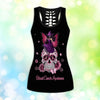 Sugar Skull Witch Breast Cancer tank top short Set TTM