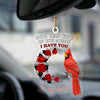 Cardinal God Has You In His Arms I Have You In My Heart Ornament Car Decor