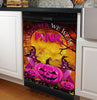 Halloween Breast Cancer Witch Pumpkin In October we wear pink Dishwasher Cover Halloween gift HT