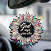 Special Sunflower You are Chosen Car Hanging Ornament