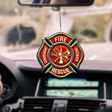 Firefighter Car Hanging Ornament