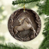 Horse Lovely Dovely Ornament Christmas Tree Hanging Ornament Home Decor Xmas Gift For Horse Lovers HN