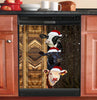 Cow Christmas Dishwasher Cover Farm Animals Kitchen Decor Christmas Home Decor Xmas Gift HT