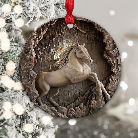 Horse Lovely Dovely Ornament Christmas Tree Hanging Ornament Home Decor Xmas Gift For Horse Lovers HN