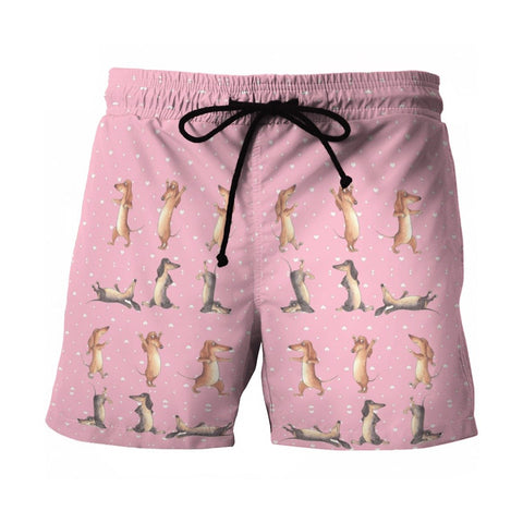 Dachshund Tropical Short DACHSHUND HAWAIIAN SHORTS AZS017