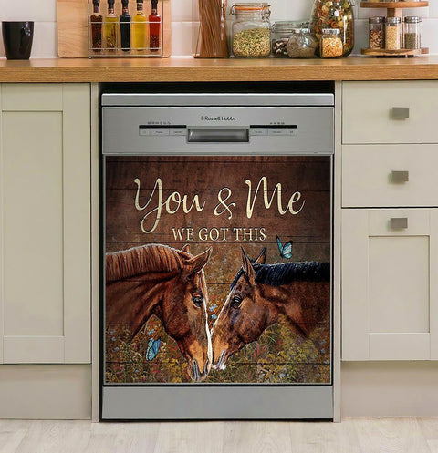 Horse Dishwasher Cover Horse - You  Me Decor Kitchen Dishwasher Cover