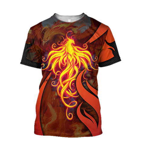 Men Phoenix Shirt Phoenix Power 3D All Over Printed Short by SUN AM180501