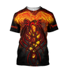 Men Phoenix Shirt Phoenix Tattoo 3D All Over Printed Short by SUN AM200501