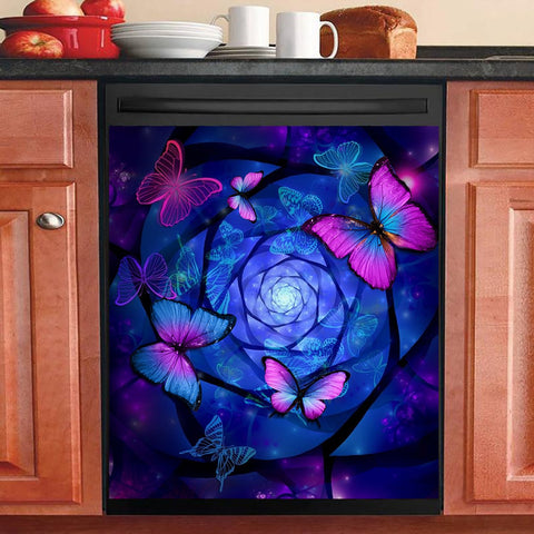 Butterfly Kitchen Dishwasher Cover Decor Art Housewarming Gifts Home Decorations HT