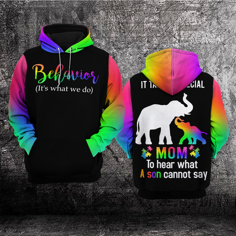 Special Autism Mom Unisex Hoodie For Men Women Autism Awareness Shirts Clothing Gifts For Mom HT