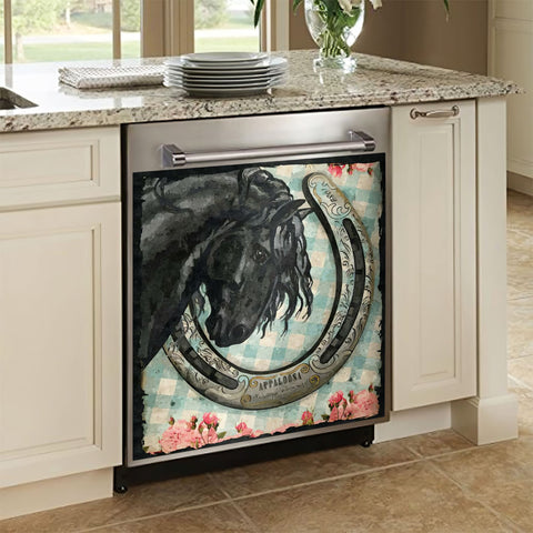 Horse Kitchen Dishwasher Cover Decor Art Housewarming Gifts Home Decorations HT