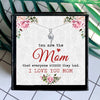 Love Mom Retro Mothers Day Necklace Mom Jewelry Gift Card For Her, Mom, Grandma, Wife HT