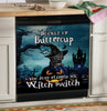 Halloween black cat Buckle up Buttercup Dishwasher Cover HT