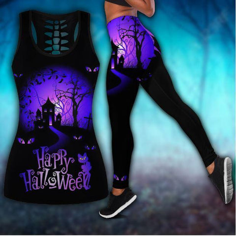 Halloween Tank top leggings Happy Halloween Combo Outfit For Women