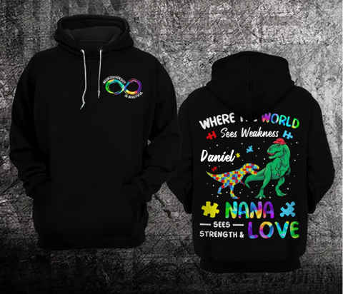 Personalized Neurodiversity Is Beautiful Autism Unisex Hoodie For Men Women Autism Awareness Shirts Clothing Gifts HT