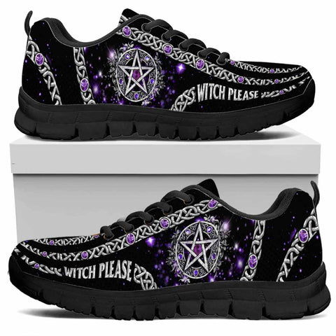 Witch Please Purple Pentagram Sneakers Witch Shoes Witch Gifts Halloween Gifts Halloween Costume HN