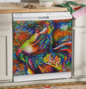 Farm Chicken Rooster Art Psychedelic Chicken Dishwasher Cover Farmer Gift Kitchen Decor HT