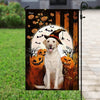 Halloween flag Halloween Gift Yellow Labrador Happy Halloween Flag