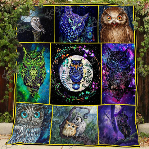 Owl Lover Sherpa Blanket 35, Owl Blanket, Owl Halloween Blanket, Halloween Gift