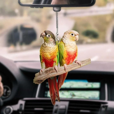 Parrot Car Ornament 1 PARROT COLORFUL PARROT CAR HANGING ORNAMEN