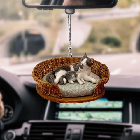 CAT LOVE MOM CAR HANGING ORNAMENT