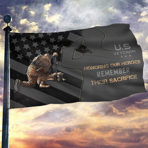 US Veteran -  Remember Their Sacrifice Flag