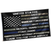 Thank You For Your Service Military Force Personnel Appreciation Flag