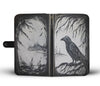 Black Raven Book Wallet Case