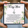 To Mom Zircon Pendant Mothers Day Necklace Mom Jewelry Gift Card For Her, Mom, Grandma, Wife HT