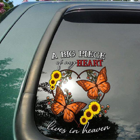 Memorial Butterfly Car Sticker Decal TM