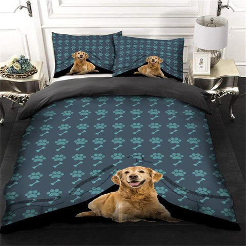 GOLDEN RETRIVER DOG BEDDING SET 015