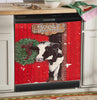 Mooey Christmas Holstein Cow Christmas Dishwasher Cover Farm Animals Kitchen Decor Christmas Home Decor Xmas Gifts HT