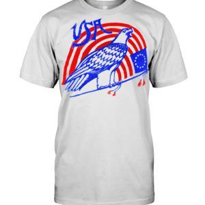 4th Of July Eagle Flag USA Stripes Patiotic T-Shirt - designfullprint