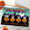 Halloween Doormat Halloween Dog Beware - Custom Doormat