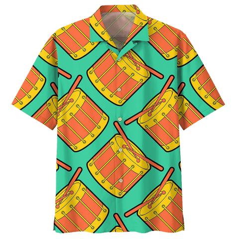 Man Hawaii Shirt Beach Shirt DRUM HAWAIIAN SHIRT 934526