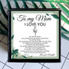 Love Mom Crystal Mothers Day Necklace Mom Jewelry Gift Card For Her, Mom, Grandma, Wife HT