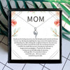 Thank Mom Crystal Mothers Day Necklace Mom Jewelry Gift Card For Her, Mom, Grandma, Wife HT