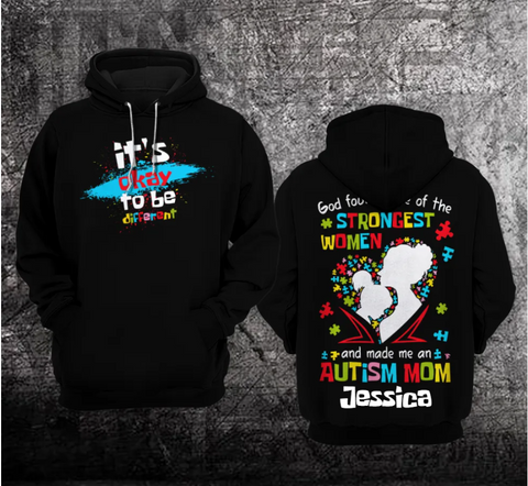 Personalized Autism Mom Unisex Hoodie For Men Women Autism Awareness Shirts Clothing Gifts For Mom HT