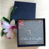 Mother Daughter Circle Mothers Day Necklace Mom Jewelry Gift Card For Her, Mom, Grandma, Wife HT