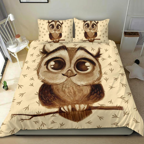 Cute Owl Lover Bedding Set