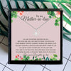 To Mother In Law Mothers Day Necklace Mom Jewelry Gift Card For Her, Mom, Grandma, Wife HT