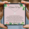 To Mother In Law Mothers Day Necklace Mom Jewelry Gift Card For Her, Mom, Grandma, Wife HT