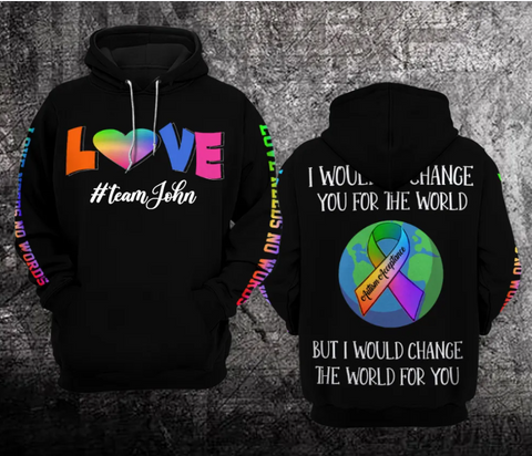 Love Needs No Words Autism Unisex Hoodie For Men Women Personazlied Autism Awareness Shirts Clothing Gifts HT