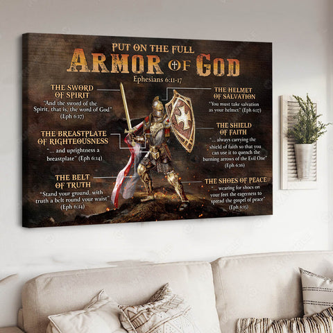 Warrior Of God Jesus Landscape Canvas Prints Christian Wall Art Jesus Gifts God Gift HT